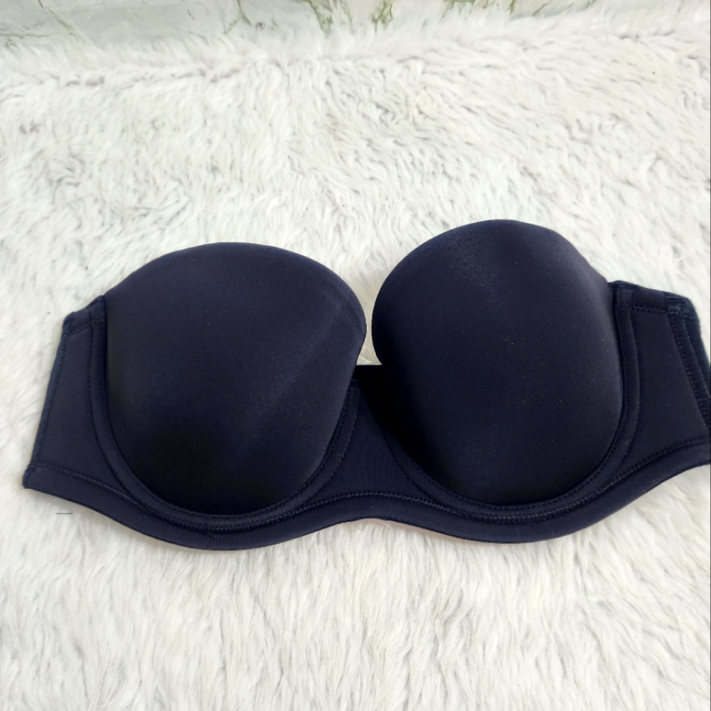 DELIMIRA Contoured Cup Blavk Strapless Bra